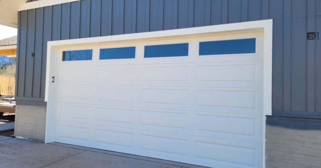 long panel garage doors with windows
