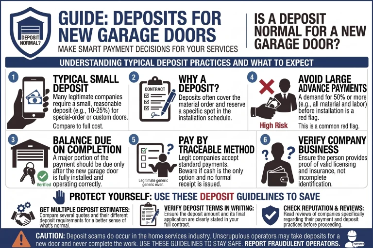 Is a Deposit Normal for a New Garage Door?